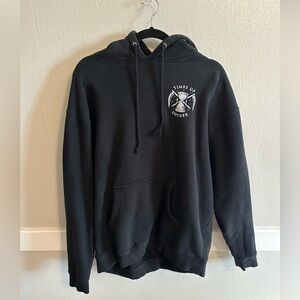 Savage Tacticians Men’s Large Black Hoodie Times Up Sucker